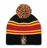 Logoshirt®️ - Harry Potter - Gryffindor Logo - Bommelmütze - Damen & Herren - Bestickt - schwarz/rot/gelb