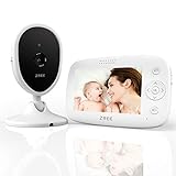 Babyphone mit Kamera, ZREE 4,3 Zoll Video Überwachung Baby Monitor, 3200 mAh Wireless Babyfon mit Gegensprechfunktion, Smart Baby Monitor Video, Strahlungsarm Baby Phone mit Nachtsicht, Schlaflieder
