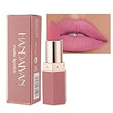 GL-Turelifes Matte Lipstick Samtige rote Lippenstifte Wasserdichte, lang anhaltende, glättende Antihaft-Tasse Sexy Colors Lipsticks (# 02 Barbie Pink)