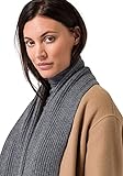 Style & Republic Damen Schal aus 100% Kaschmir | edler Damen-Schal aus feinstem Cashmere | Größe 196 x 28 cm (Grau Melange)
