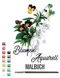 blumen aquarell Malbuch: