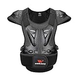 WOSAWE Motorrad Schutz Jacke für Erwachsene, Brustpanzer Racing Guard Rückenprotektoren Schutzausrüstung für Riding Skating Roller Skifahren Snowboard L