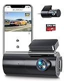 Dashcam Auto Vorne Hinten, 4K/2.5K Dual Dash Cam mit 64GB SD Karte, WiFi Auto Kamera, Super Nachtsicht, WDR, 170° Weitwinkel, G-Sensor, Loop-Aufnahme, APP Steuerung, 24Std. Parküberwachung, Max 256GB