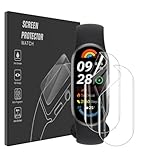 AOKUMA Schutzfolie für Xiaomi Smart Band 9,[2 Stück] Weiche TPU Displayschutzfolie Kompatibel mit Xiaomi Mi Smart Band 9,HD Klarsicht Displayschutz,Kratzfest,Anti-Öl, Anti-B