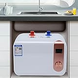 Warmwasserspeicher,8L Horizontaler Warmwasserspeicher Elektro Warmwasserspeicher 1800W für Badezimmer Küche