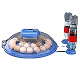 AJLDN Brutmaschine Vollautomatisch, 52 Eier Brutschrank Mit Temperaturkontrolle Funktion Digitales Brutmaschine für Eier GeflüGel Enten HüHner (Color : Blue)