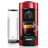Nespresso Magimix 11389 Vertuo Plus Special Edition Red Kaffeekapselmaschine - 3 Monate Kaffee und ein Aeroccino