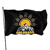 LINGF Durable Mountain Expedition Colorado Flag 5x8 FT Banner Outdoor Indoor Decor - Polyester 5x8 Flags