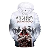 TSIgorjds Assassin's Creed 3D-Sweatshirt Mit Kapuze Männer Frauen Mode Casual Sweatshirt Mit Kapuze Streetwear Filmkleid Assassin's Creed Pullover 9_Xs