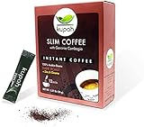 Schlankheitskaffee | Kupah Slim | Natürlicher Instant-Kaffee | 12 Beutel x 3 g, 36g | Garcinia Cambogia | Reduziert den Appetit und hilft beim Abnehmen | Handwerkliche Röstung | Schnellkaffee sticks