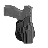 efluky HK Paddelholster Holster Pistole HK USP Holster Fit H&K USP 9mm/.40 Full Size, Paddle 60° Einstellb