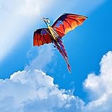 FeelMeet 3D Dragon Drachen Riesige Bunte Drachen Erwachsene Kites Outdoor Flying Toy Für Strandreise Park Spiele Aktivitäten 140x120cm