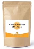 Vitamin B2 Pulver 30 g - reines Riboflavin ohne Zusatzstoffe - mit Dosierlöffel