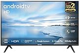 TCL 32ES561 LED Fernseher 80 cm (32 Zoll) Smart TV (HD, Triple Tuner, Android TV, Prime Video, HDR, Micro Dimming, Dolby Audio, Google Assistant) schwarz