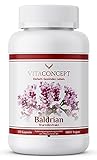 Baldrian (5000 mg pro Kapsel / 10:1 Extrakt) I 120 Baldrian Kapseln I Baldrian hochdosiert I Made in Germany von VITACONCEPT