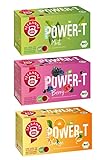 Teekanne BIO Power-T 3er Pack | 3 x 40g | Orange | Mint | Berry | mit natürlichem aroma und Koffein