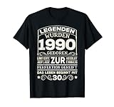 30. Geburtstag Geschenk Lustig 1990 Mann Frau 30 Jahre Party T-Shirt