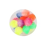Inco Squeezable Stress AToy Schwammiger Regenbogenball Toy Relief Ball Zum Spaß