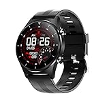 JXFF E13 Smart Watch Bluetooth Call Smartwatch Herren- Und Damen Sport Armband wasserdichte Herzfrequenz Schlafüberwachung GPS Fitness Tracker,D