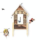 bambuswald© Insektenhotel ca 78 x 37 cm | Bienenhotel Unterschlupf für Insekten - Insektenhaus Naturmaterialien. Gelebter Natur- & Artenschutz für Zuhause -Nistkasten Haus Nützlingshotel Schutz