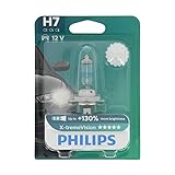 Philips X-tremeVision +130% H7 Scheinwerferlampe 12972XV+B1, Einzelblister, Single blister
