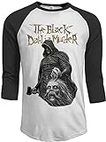 light Saber DUN The Black Dahlia Murder Herren Casual 3/4 Ärmel Raglan T-Shirts Band Grafik Top T-Shirt Casual, Schwarz , XXL