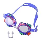 Kisangel Gesichtsschutz Mit Brille Für Kinder Dehnbares Stirnband Schwimmbrillen Für Kinder Kinderbrillen Reisetasche Aus Stroh Miniatur-angelzubehör Anti Nebel Taucherbrille