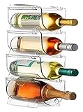 XCC 1 stücke Wein Lagergestell Flasche Getränke Aufbewahrungsbox Universal Wein Flaschenhalter Lagerung Organizer für Kühlschrank Küche Arbeitsplatten