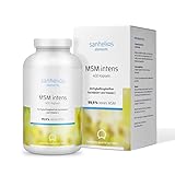 Sanhelios® MSM + Vitamin C in Apothekenqualität | Hochdosiert, 1600 mg je Tagesdosis | 400 Kapseln = 7 Monate | Vegan, Keine unnötigen Zusatzstoffe | Hergestellt und geprüft in Deutschland