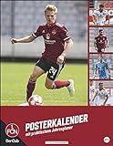 1. FC Nürnberg Posterkalender 2023 - Bundesliga - Wandkalender mit Monatskalendarium und Jahresübersicht - 34 x 44 cm