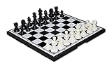 QZH Faltbares Schach Magnetisches Schachspiel Schachspiele mit Aufbewahrung geeignet für Kinder und Erwachsene (S)