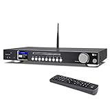 Ocean Digital WR-50CD Internetradio-Tuner Wi-Fi/FM/DAB/DAB + Bluetooth-Empfänger 2,4-Zoll-Farbdisplay mit digitalem Ausgang zum Anschluss von HiFi-System, CD-Player - Schwarz