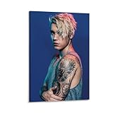 Justin Foto Bieber Sänger Leinwand Poster Dekorative Malerei Wandkunst Bild Druck Moderne Dekor 30 x 45 cm Rahmen Stil