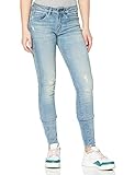G-STAR RAW Damen 3301 Mid Waist Skinny Jeans,Blau (vintage cool aqua restored C296-C278),33W/32L