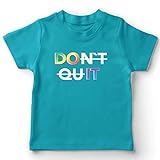 lepni.me T-Shirt für Kinder Nicht Aufgeben tun Es Regenbogen Glücklich Bleiben Motivierendes Zitat (12-13 Years Hellblau Mehrfarben)