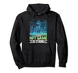 My NFT Game is Strong Non Fungible Token NFT Crypto Gamer Pullover Hoodie