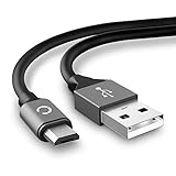 CELLONIC® USB Kabel (2m 2A) kompatibel mit Tolino Shine/Shine 2 / Tab 7 / Tab 8 / Tab 8.9 / Vision 2 / Vision 3 (Micro USB auf USB A (Standard USB)) Datenkabel Ladekabel grau