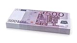 Cashbricks 100 x €500 Euro Spielgeld Scheine - verkleinert - 75% Größe