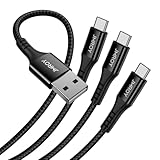 USB C Kabel Kurz [2Pack 0.5M] 3.1A Ladekabel USB C Schnellladekabel Nylon USB C Ladekabel für iPhone 15 Pro Max, Samsung Galaxy S24 S23 S22 S21 S20 Note 10, Huawei P60, Pixel, Xperia XZ