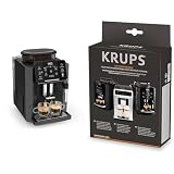 Krups Sensation Kaffeevollautomat, Milchschaumdüse, 5 Getränke & XS5300 Reinigungs- u. Pflegeset fü
