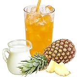 Luxofit Buttermilch Ananas Energydrink Pulver, Allergenfrei, Einfache Anwendung, Koffein- und Taurinhaltiges Getränkepulver, Natürliche Farbstoffe, Vegetarisch und Vegan (333 g)