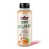 GymQueen Mamma Mia Zero Sauce, kalorienarm, ohne Fett & ohne Zucker, zum Verfeinern von Gerichten oder als Salat-Dressing, vegetarisch und laktosefrei, 1000 Island