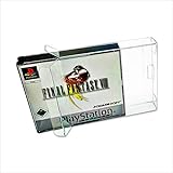 10 x Klarsicht Schutzhüllen für Sony Playstation 1 double case OVP 0,3mm Passgenau und Glasklar-PET-Reset Retro Game Protectors-PS1 PS one cases-box-Staubdicht-UV-Schutz