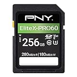 PNY 256GB EliteX-PRO60 Klasse 10 U3 V60 UHS-II SDXC Flash-Speicherkarte, EliteX-PRO 60, P-SD256V60280EXP6-GE