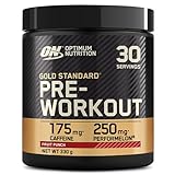 Optimum Nutrition Gold Standard Pre Workout Energie Booster (Pulver Shake mit Kreatin Monohydrat, Beta Alanin, natürliches Koffein und Vitamin B von ON) Fruit Punch, 30 Portionen, 330g