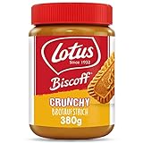 Lotus Biscoff Brotaufstrich - [1x] 380g Crunchy Lotus Biscoff Creme - Karamellgeschmack - mit extra viel Gebäck - vegan - ohne Zusatz von Aromen und Farbstoffen