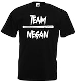 The Walking Dead Herren T-Shirt Team Negan Shirt Eeny Meeny Miny Moe schwarz XL