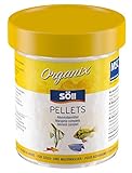 Söll 18747 Organix Pellets 60g - Hauptfutter für kleine Fische reich an Proteinen, Vitaminen und Spurenelementen für natürliche vitalisierende Ernährung von Goldfischen, Guppys & Co.
