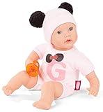 Götz 2020142 Muffin to Dress Puppe Signature Edition - 33 cm große Babypuppe mit blauen Schlafaugen, ohne Haare mit Mütze und Schnuller - Weichkörper-Puppe ab 18 Monaten