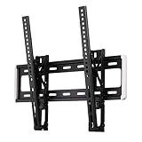 Hama TV Halterung neigbar -12° (Wandhalterung für Flat TV 32“ – 56“, TV Wandhalterung inkl. Fischer Dübel u. Kabelführung, bewegliche Halterung bis VESA 400 x 400, max. 40 kg) schw